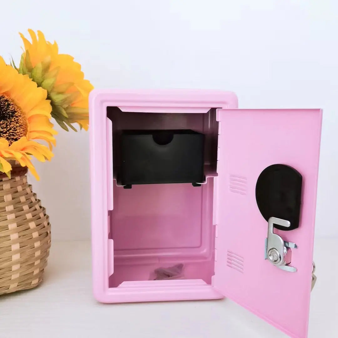 Purple Mini Metal Safe Box with Combination Lock and Key - Compact Security Storage Wholesale Hub