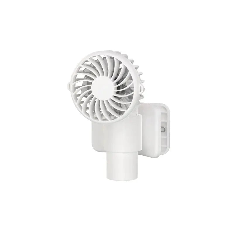 White Portable Multifunctional Clip Fan DQ261 - 1000mAh Battery, 3-Speed, Quiet Cooling for Summer Wholesale Hub