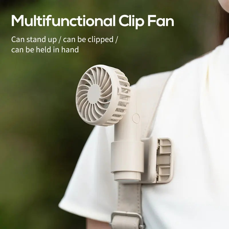 Ice Green Portable Multifunctional Clip Fan DQ261 - 1000mAh Battery, 3-Speed, Quiet Cooling for Summer Wholesale Hub