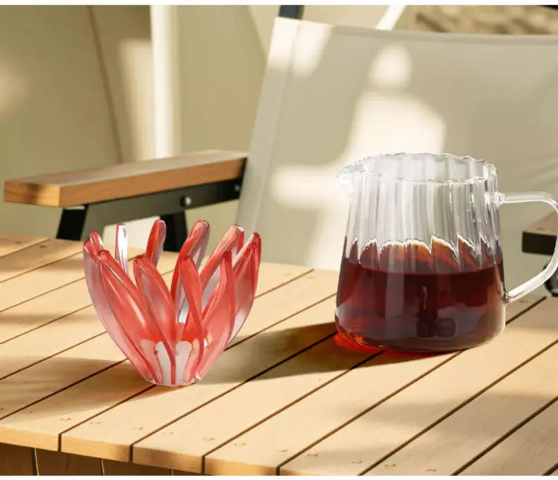 V60 Pour Over Coffee Dripper - Heat Resistant Brew Filter Cone - Purple(White Base) Wholesale Hub