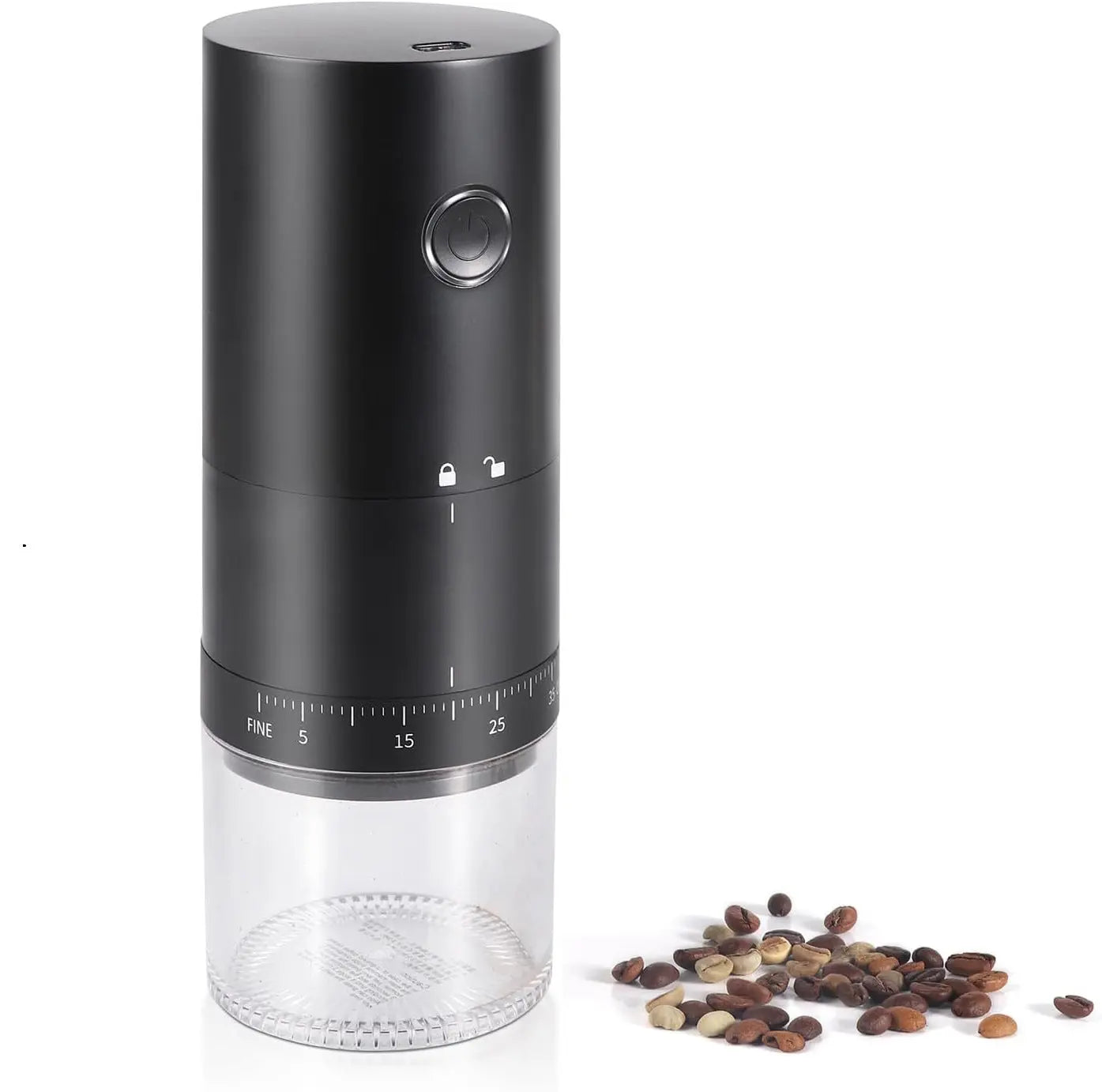 Portable Electric Coffee Grinder - 1500mAh Battery, 30-Mesh Fine Grind, USB-C Charging Wholesale Hub