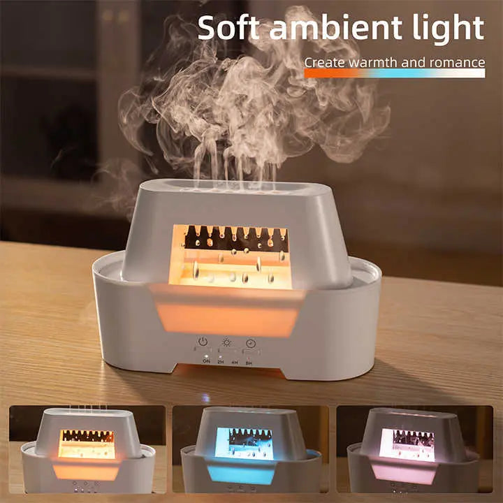 Black 300ml Ultrasonic Aroma Diffuser with Cracked Light Design - Cool Mist Humidifier for Home and Office Wholesale Hub