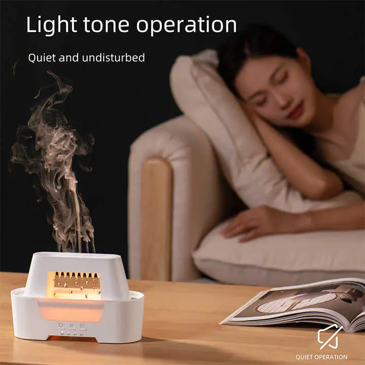 Black 300ml Ultrasonic Aroma Diffuser with Cracked Light Design - Cool Mist Humidifier for Home and Office Wholesale Hub