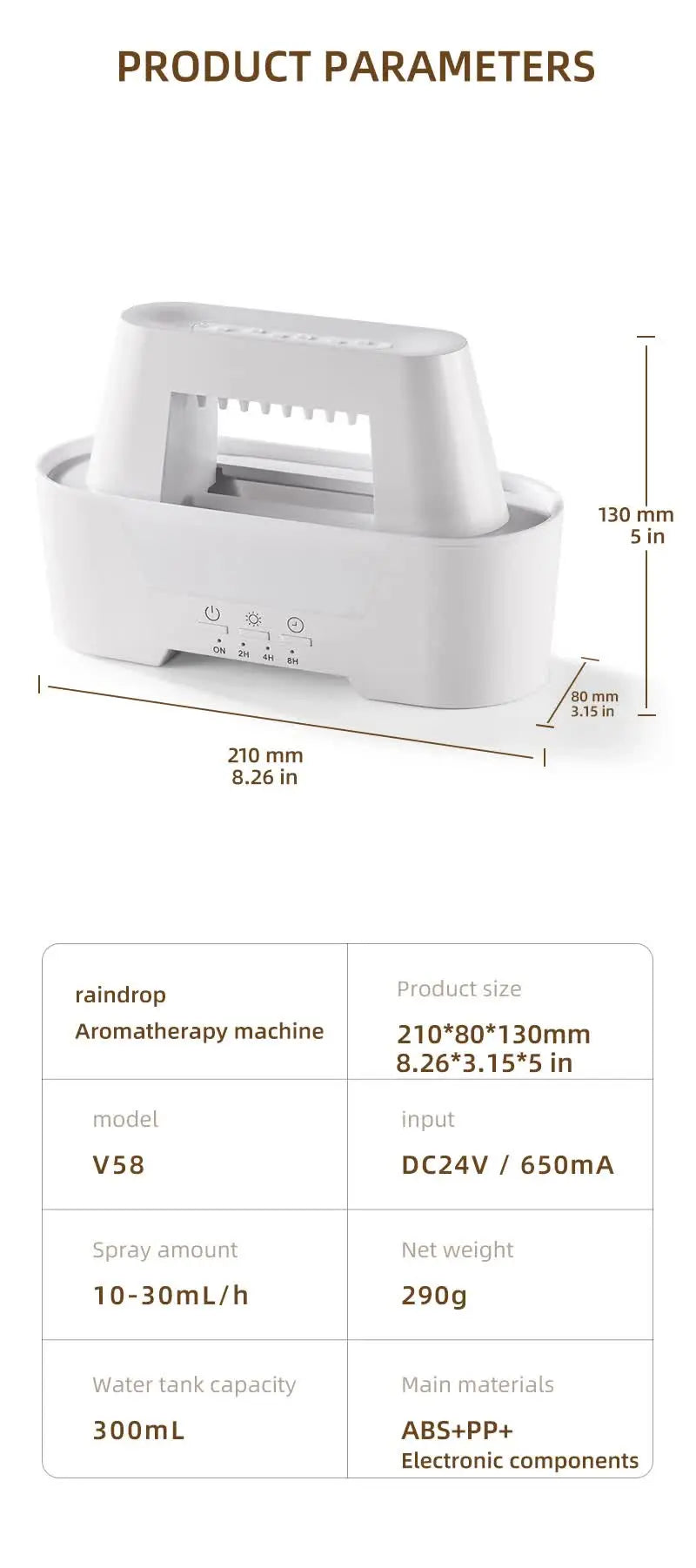 Black 300ml Ultrasonic Aroma Diffuser with Cracked Light Design - Cool Mist Humidifier for Home and Office Wholesale Hub