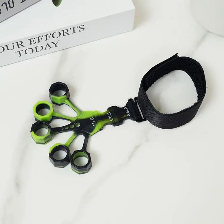 10 pcs Green Finger Exerciser and Hand Strengthener - Adjustable Silicone Grip Strength Trainer for Physical Therapy, Athletes and Musicians - 13LB to 21LB Resistance Levels Wholesale Hub