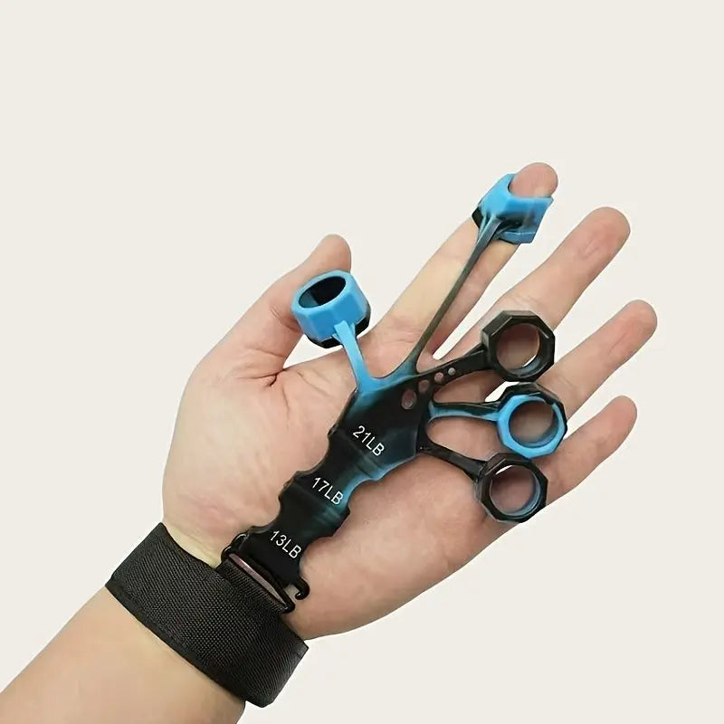 10 pcs Black Finger Exerciser and Hand Strengthener - Adjustable Silicone Grip Strength Trainer for Physical Therapy, Athletes and Musicians - 13LB to 21LB Resistance Levels Wholesale Hub