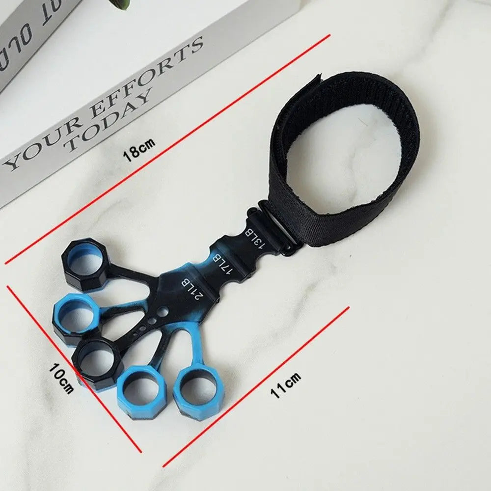 10 pcs Black Finger Exerciser and Hand Strengthener - Adjustable Silicone Grip Strength Trainer for Physical Therapy, Athletes and Musicians - 13LB to 21LB Resistance Levels Wholesale Hub