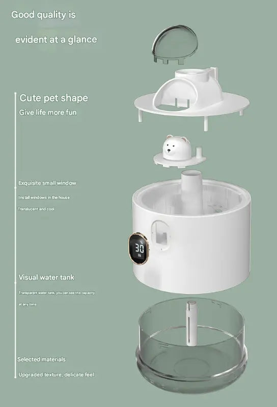 White Astronaut Humidifier with LED Night Light - Whisper Quiet for Bedroom Wholesale Hub
