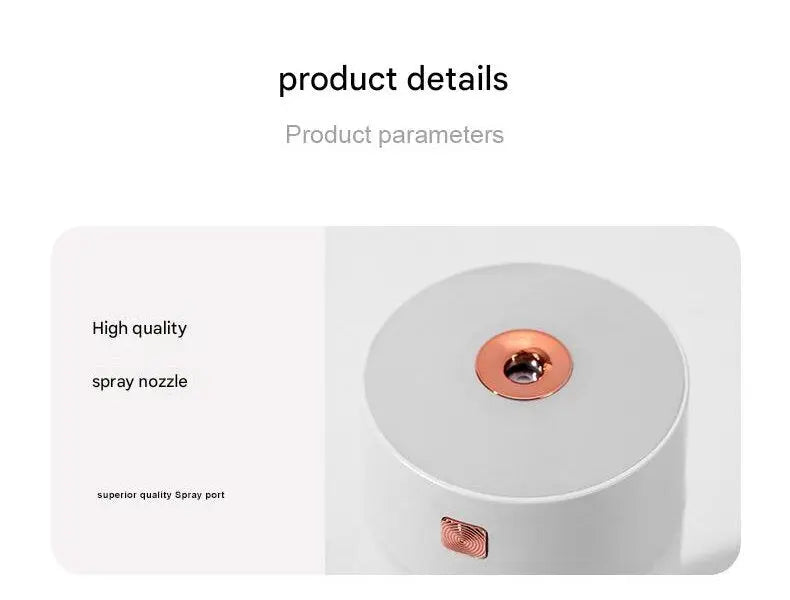 White 300ml USB Air Humidifier - Quiet Mini Humidifier for Bedroom, Office, Car Wholesale Hub