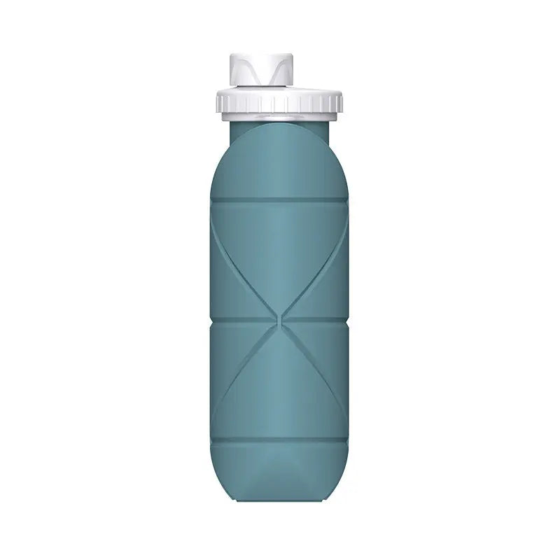 Eucalyptus Green Portable Silicone Collapsible Water Bottle - Foldable Sports Cup for Cycling and Outdoor Fitness Wholesale Hub