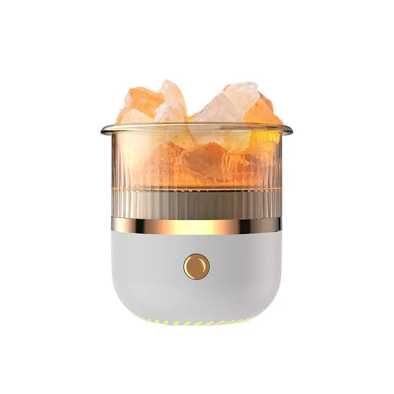 Crystal Humidifier with LED Light - Aromatherapy Diffuser for Home Relaxation(white) Wholesale Hub