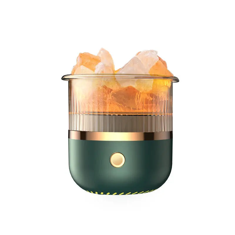 Crystal Humidifier with LED Light - Aromatherapy Diffuser for Home Relaxation(green) Wholesale Hub
