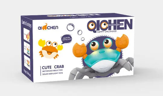 Interactive Crawling Crab Baby Toy with Music, Lights & Obstacle Avoidance(green) Wholesale Hub