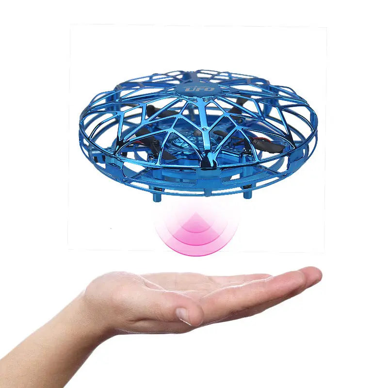 Hand-Controlled UFO Mini Drone with LED Lights & Obstacle Avoidance(pink) Wholesale Hub