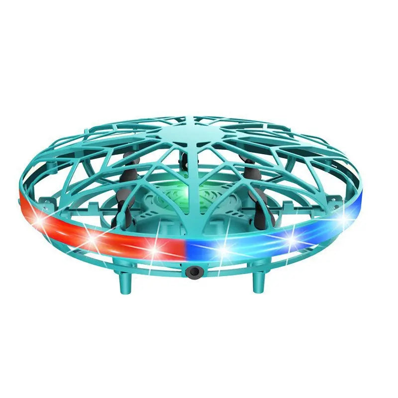 Hand-Controlled UFO Mini Drone with LED Lights & Obstacle Avoidance(green) Wholesale Hub