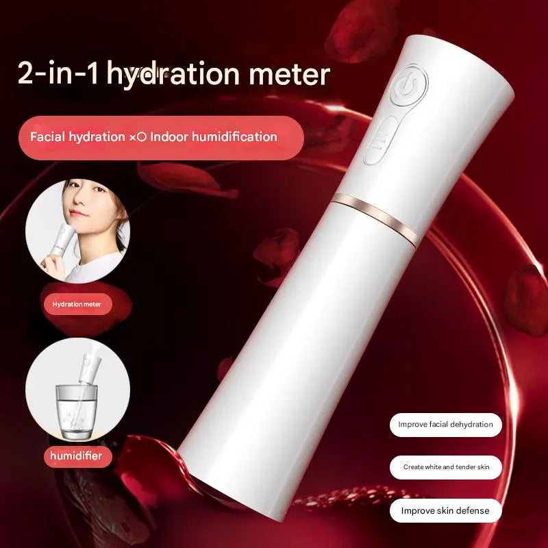 Red 2 in 1 Cool Mist Humidifier and Facial Moisturizer - USB Rechargeable Portable Nano Sprayer Wholesale Hub
