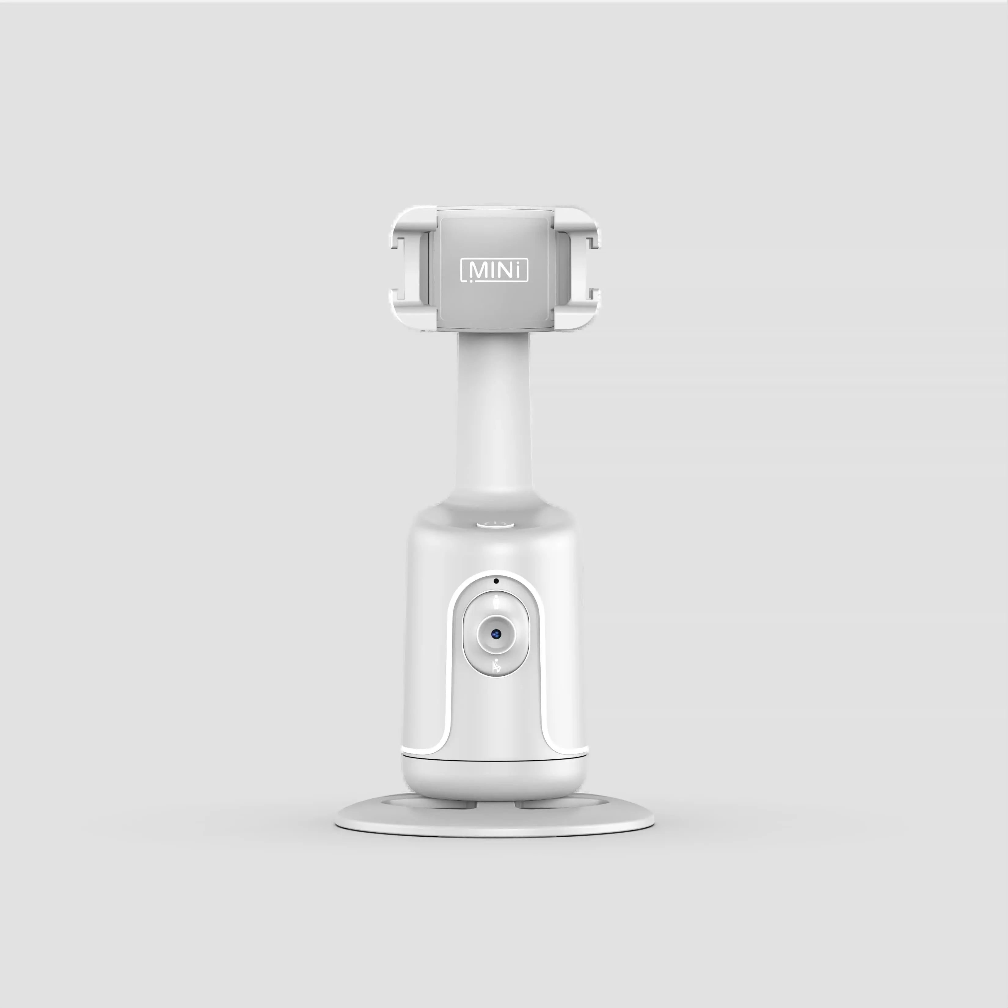 White AI Smart Auto Tracking Phone Holder - 360° Rotation Face & Body Tracking Mount Wholesale Hub