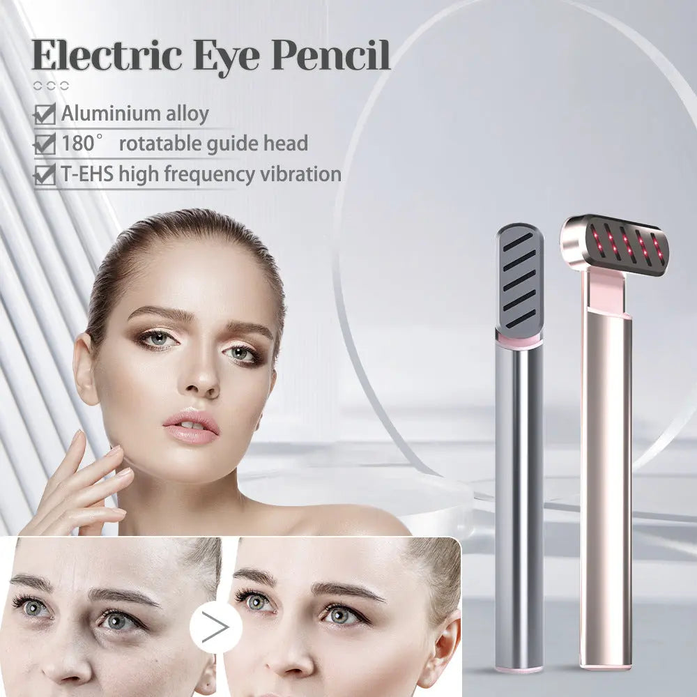 Rose Gold Anti-Aging Eye Care Device - 42°C Heat, Red Light, High-Frequency Vibration Wholesale Hub