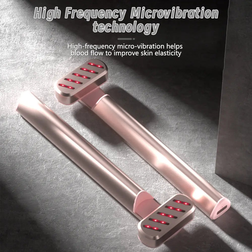 Rose Gold Anti-Aging Eye Care Device - 42°C Heat, Red Light, High-Frequency Vibration Wholesale Hub