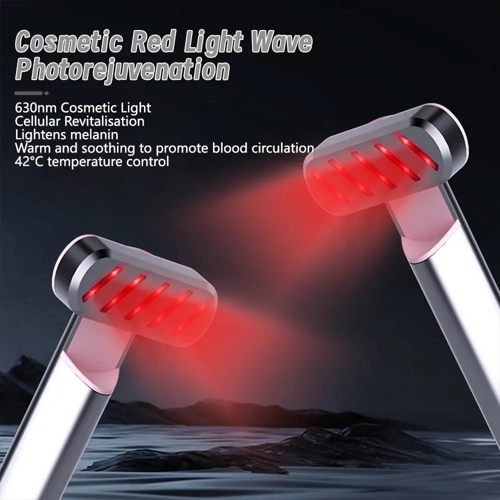 Rose Gold Anti-Aging Eye Care Device - 42°C Heat, Red Light, High-Frequency Vibration Wholesale Hub