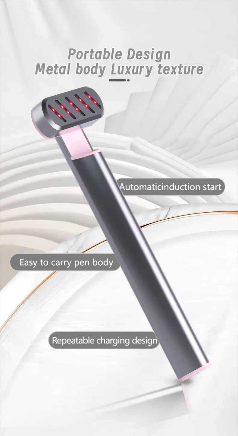 Rose Gold Anti-Aging Eye Care Device - 42°C Heat, Red Light, High-Frequency Vibration Wholesale Hub