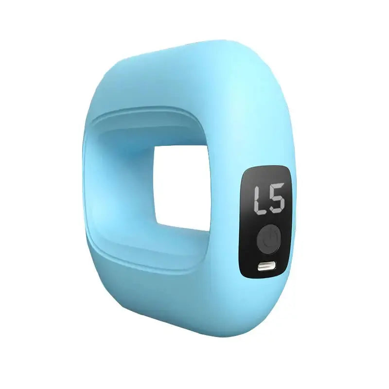 Portable Electric Muscle Relaxation Ring Massager - with Digital Display Blue Wholesale Hub