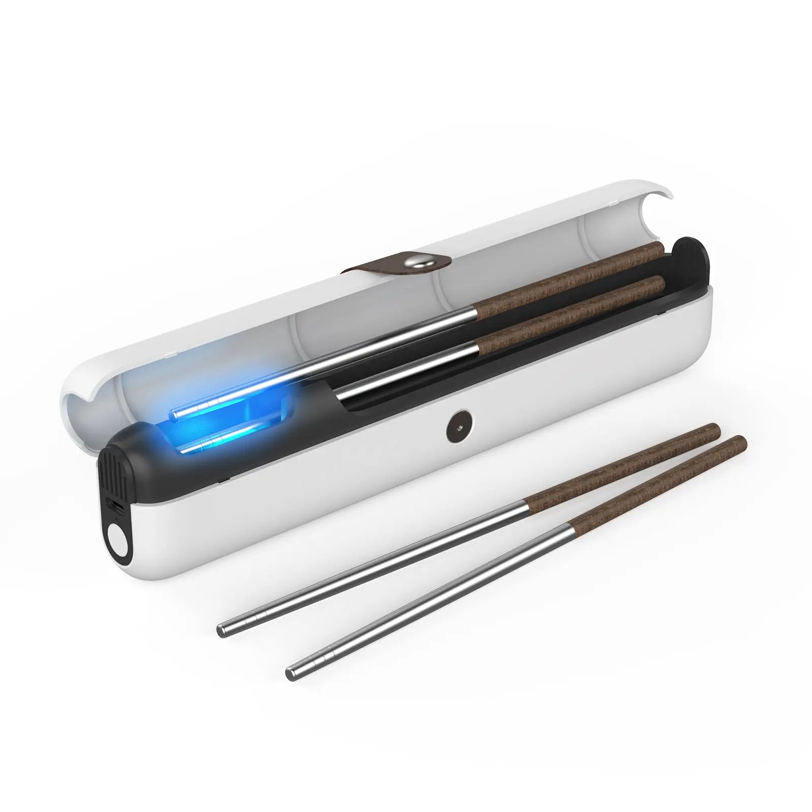 Travel UVC Toothbrush Sanitizer Box - Magnetic Closure, Rechargeable Wholesale Hub