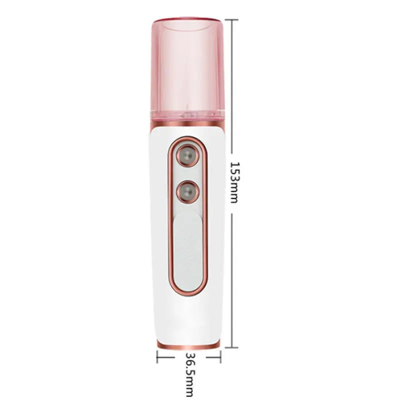 Blue Dual Nozzle Nano Facial Mister - USB Rechargeable Hydrating Spray Wholesale Hub