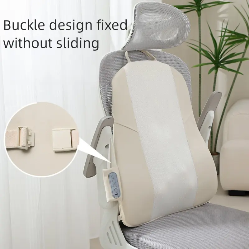 Grey Slim Wireless Shiatsu Back Massager Cushion - Rechargeable Heated Massage Pad for Full Back Relief Wholesale Hub