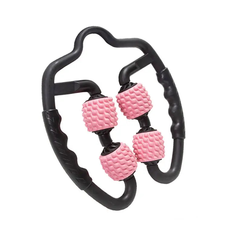 Pink Set of 2 Foam Roller Ring Leg Massagers - Muscle Relief & Circulation Tool Wholesale Hub
