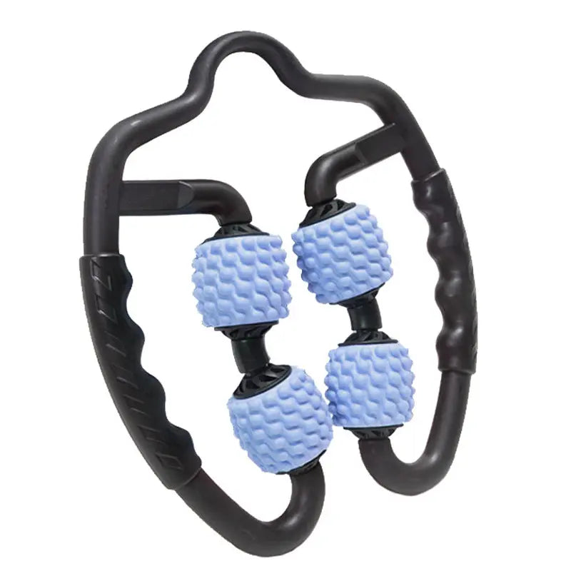 Blue Set of 2 Foam Roller Ring Leg Massagers - Muscle Relief & Circulation Tool Wholesale Hub