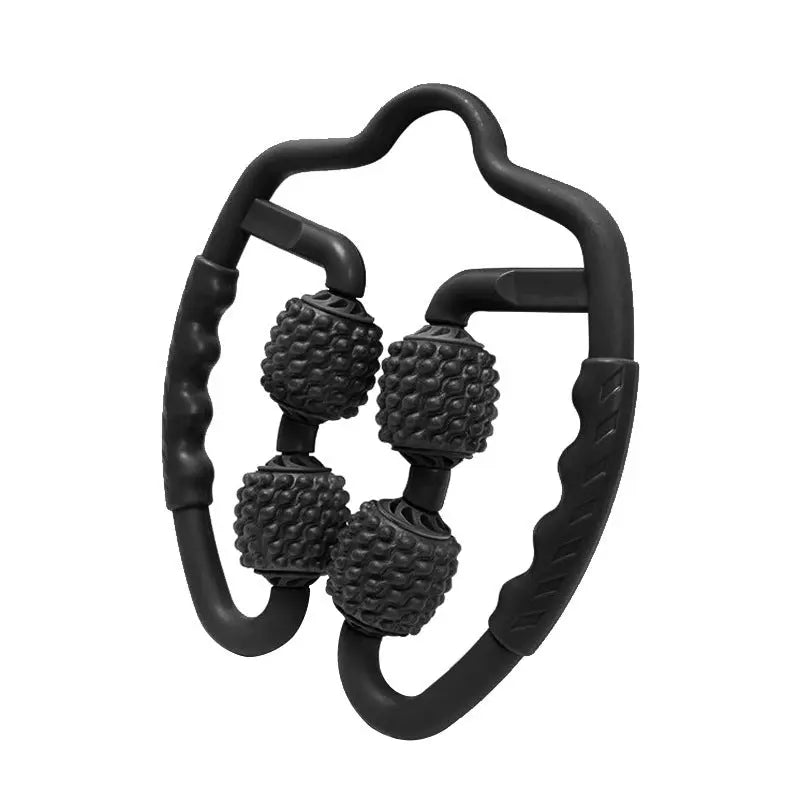 Black Set of 2 Foam Roller Ring Leg Massagers - Muscle Relief & Circulation Tool Wholesale Hub
