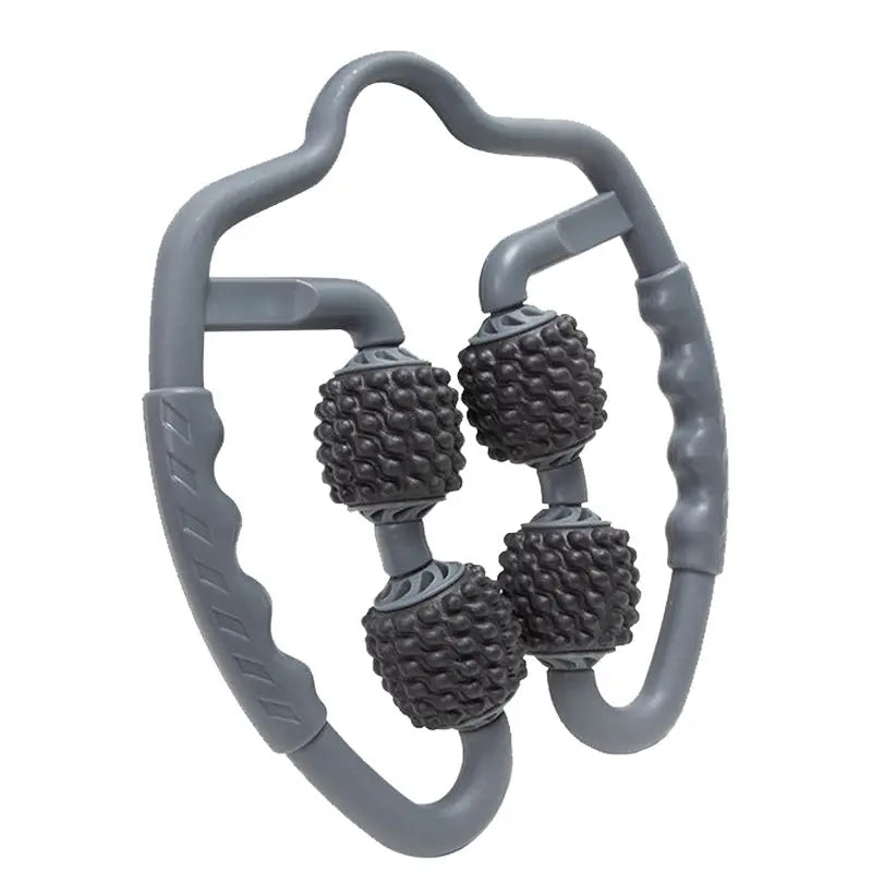 Grey Set of 2 Foam Roller Ring Leg Massagers - Muscle Relief & Circulation Tool Wholesale Hub