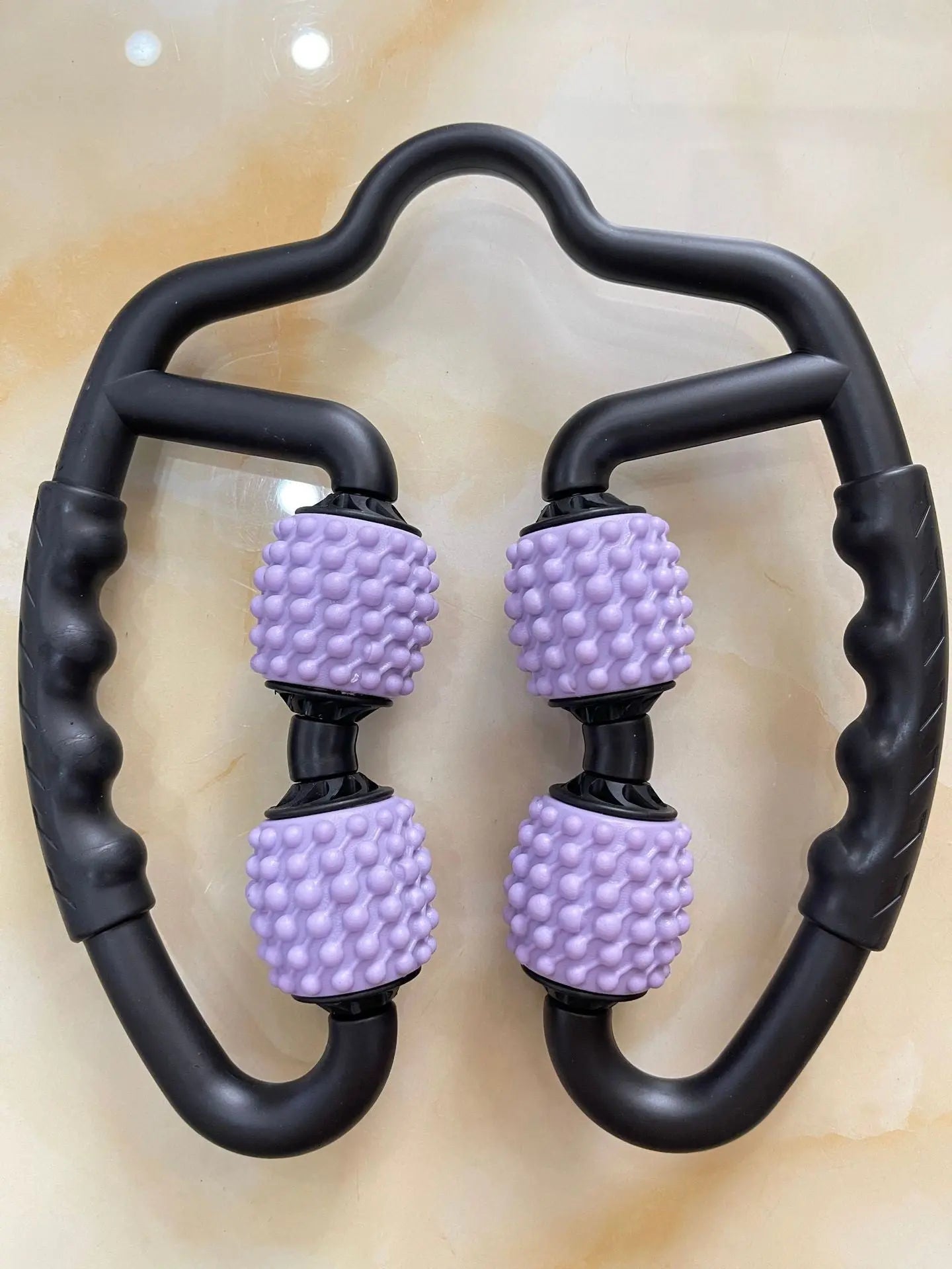 Purple Set of 2 Foam Roller Ring Leg Massagers - Muscle Relief & Circulation Tool Wholesale Hub