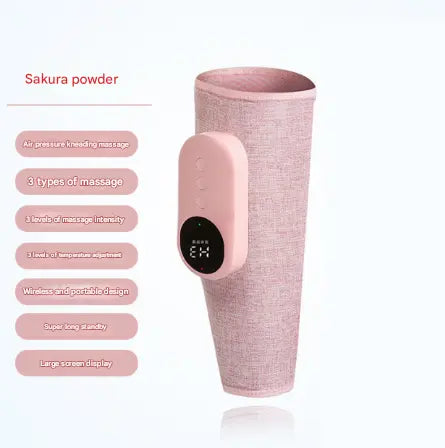 One-piece Pink Portable Leg Air Pressure Massager with Constant Heat - Slimming and Relaxation Wholesale Hub
