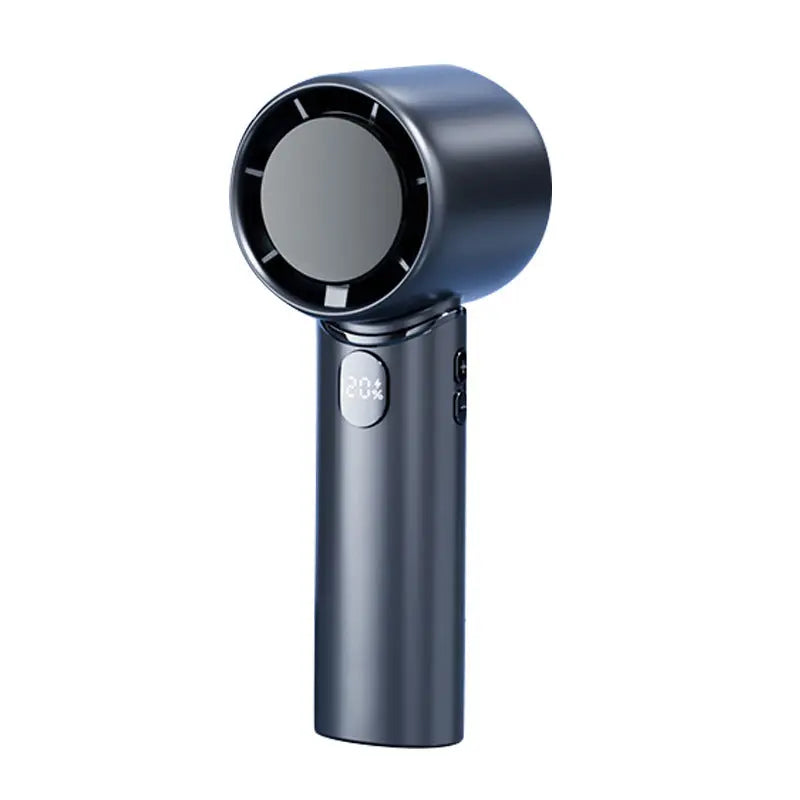 Blue Mini Bladeless Handheld Fan - USB Rechargeable, Quiet Portable Desk Fan Wholesale Hub