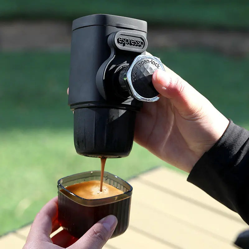 Portable Hand-Press Espresso Maker - Compact Capsule & Powder Coffee Machine Wholesale Hub