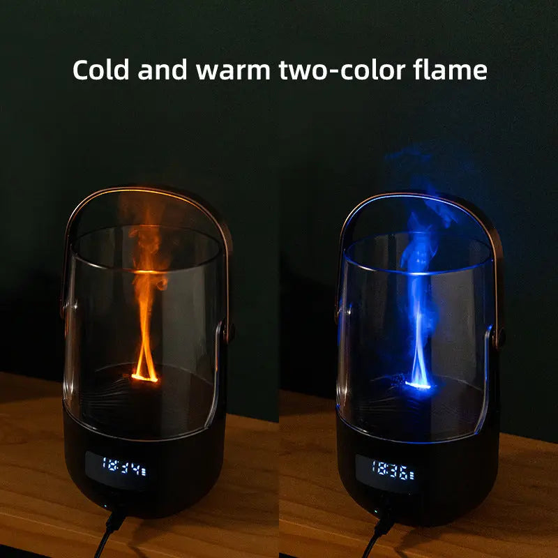 Creative Retro Flame Essential Oil Diffuser - Portable Humidifier for Office, Bedroom & Camping Wholesale Hub