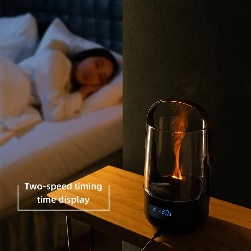 Creative Retro Flame Essential Oil Diffuser - Portable Humidifier for Office, Bedroom & Camping Wholesale Hub