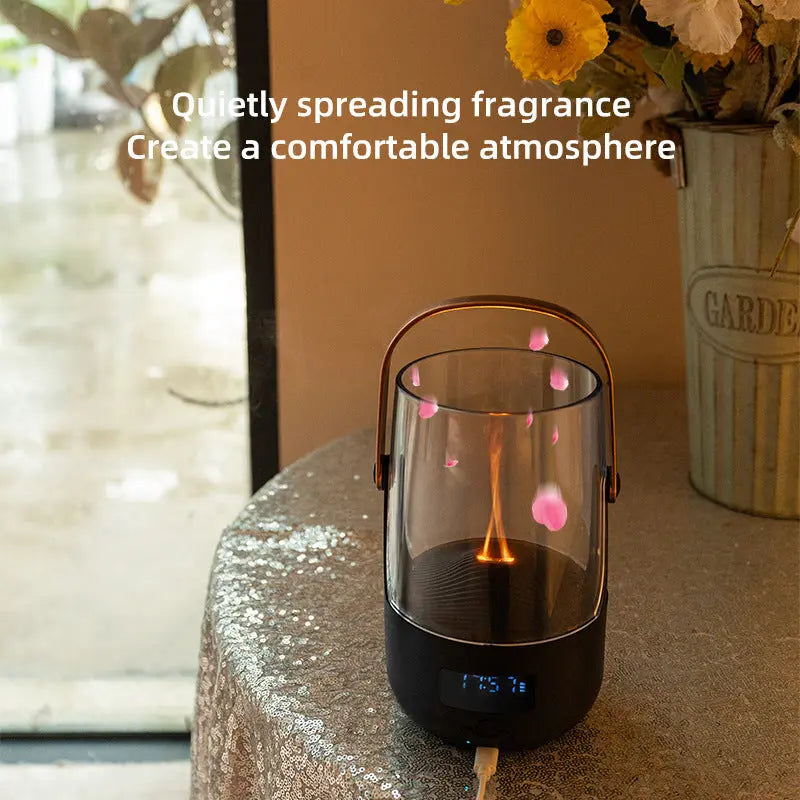 Creative Retro Flame Essential Oil Diffuser - Portable Humidifier for Office, Bedroom & Camping Wholesale Hub