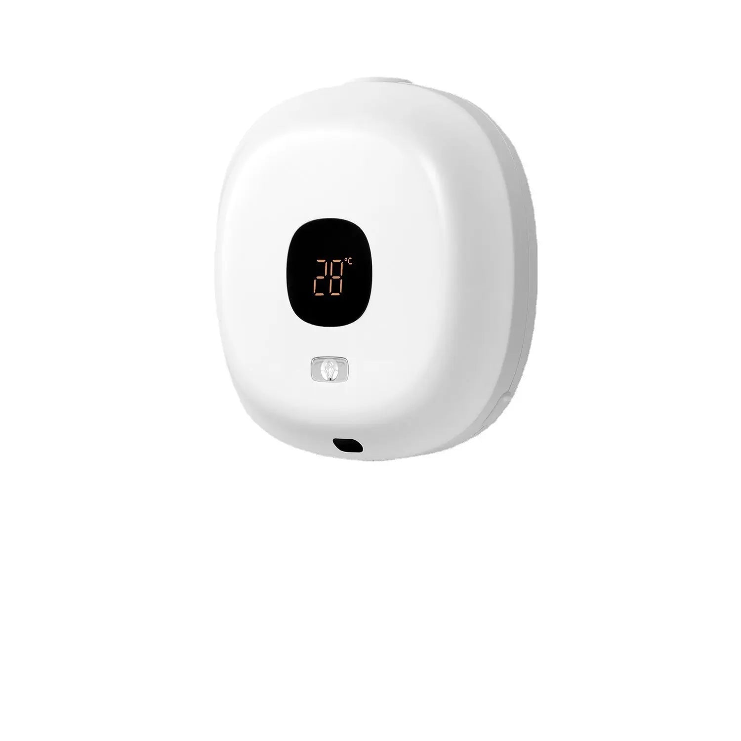 White Wall-Mounted No-Drill Automatic Foam Soap Dispenser - Infrared Sensor for Bathroom, 145x145x48mm Wholesale Hub