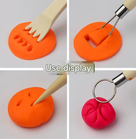 32-Piece Pottery Tool Set with Cloth Bag - DIY Clay Sculpting Kit for Kids Wholesale Hub