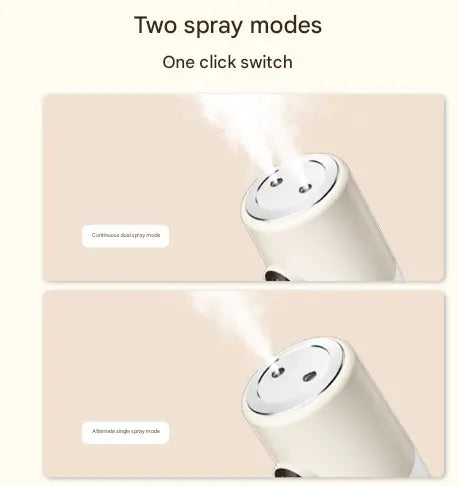 Beige + Base ortable Desktop Dual-Spray Humidifier with Air Purification for Office and Bedroom Wholesale Hub