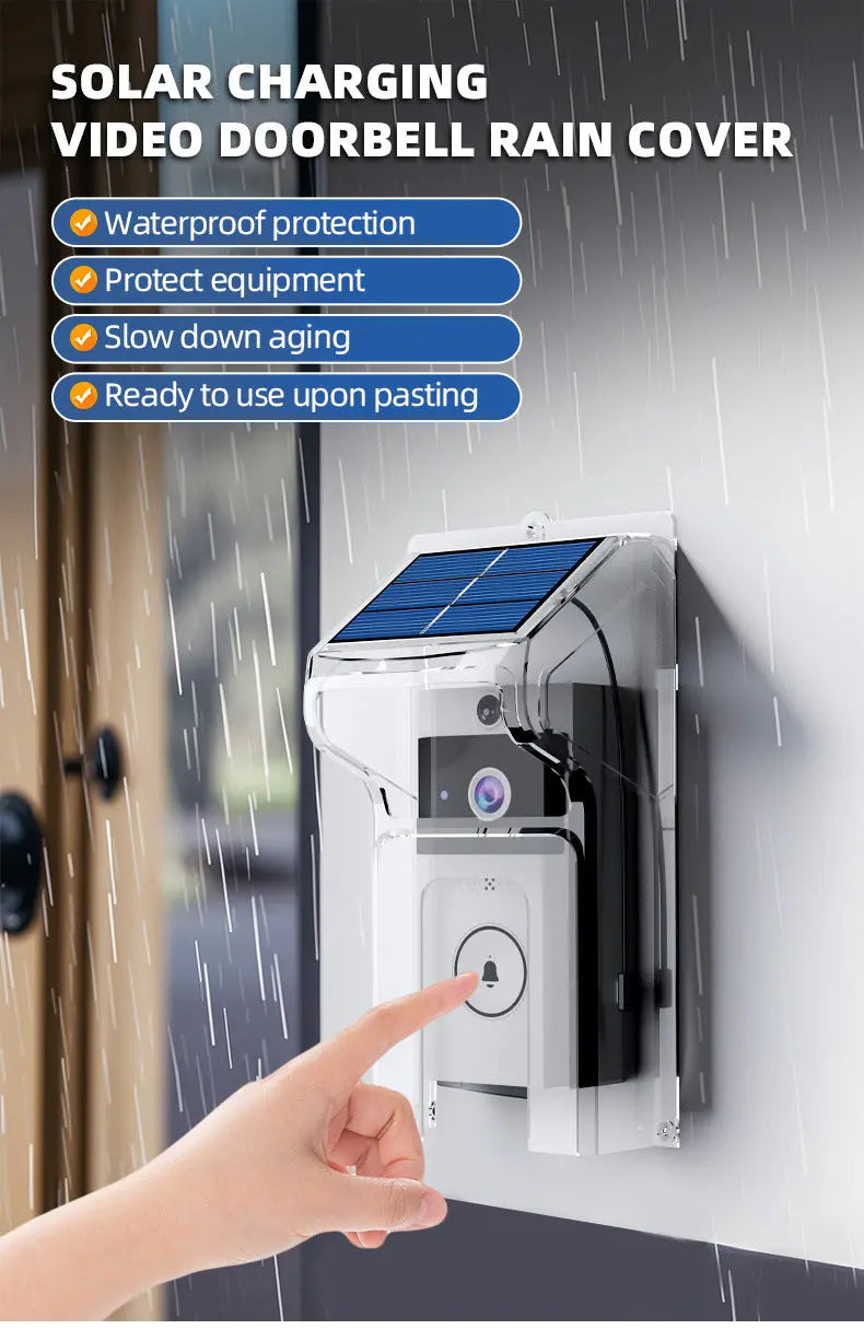 Transparent Rain Cover + Doorbell Combination HD Wireless Video Doorbell with Long-Lasting Battery Wholesale Hub