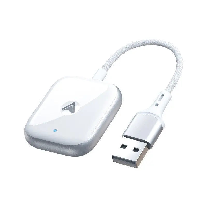 2-in-1 Wireless CarPlay & Android Auto Adapter - Plug & Play Dongle for Cars(Applicable to Android-White) Wholesale Hub