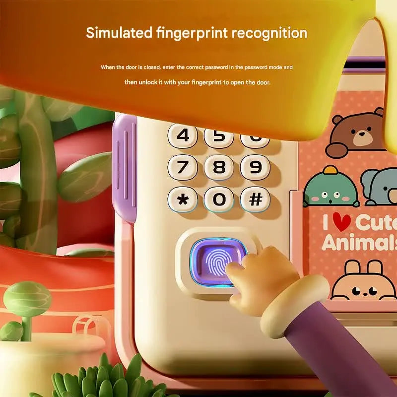 Interactive Kids' Piggy Bank Safe with Music, Stories & Password Lock(Pink) Wholesale Hub