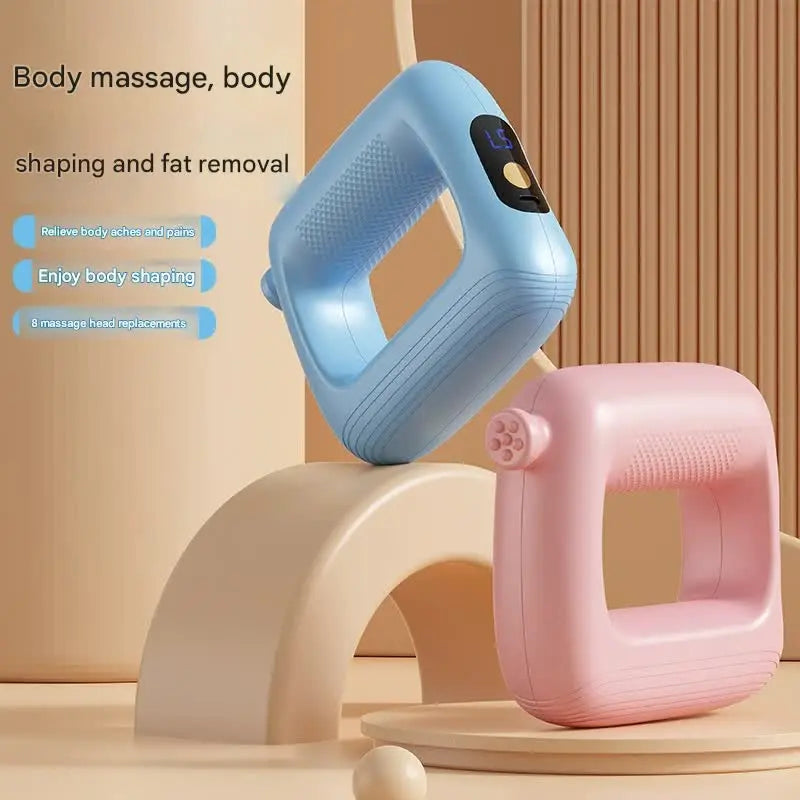Portable Body Sculpting & Muscle Relaxation Massager with 8 Heads - 5 Speeds(pink) Wholesale Hub