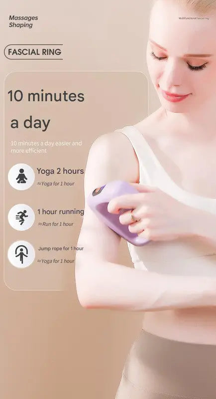 Portable Body Sculpting & Muscle Relaxation Massager with 8 Heads - 5 Speeds(pink) Wholesale Hub