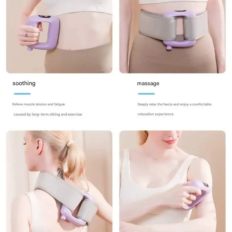 Portable Body Sculpting & Muscle Relaxation Massager with 8 Heads - 5 Speeds(purple) Wholesale Hub