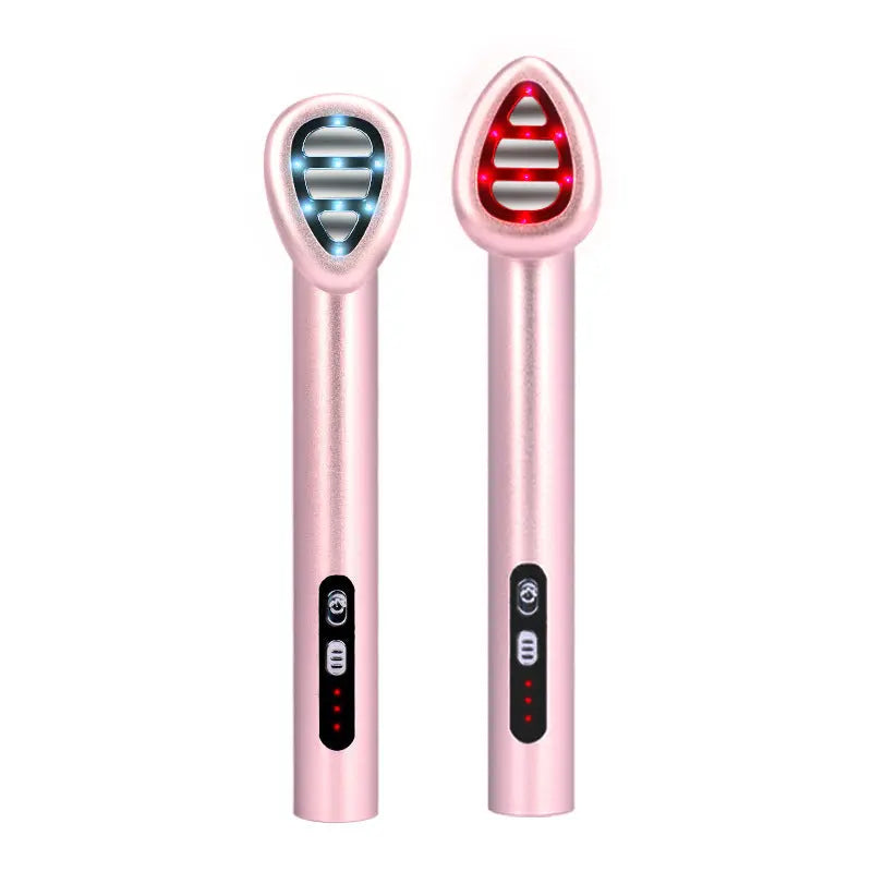 7-in-1 LED Facial Therapy Wand with 180 Rotatable Head & 42C Constant Temperature(pink) Wholesale Hub